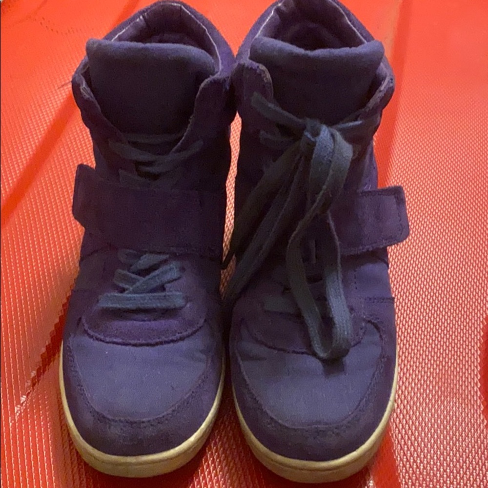 ASH Suede Girls Wedge High-tops